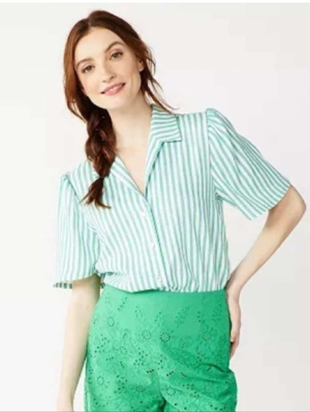 DRAPER JAMES RSVP Button Front Bodysuit Size XL